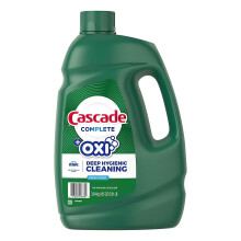 Cascade Advanced Power Vaatwasmiddel Gel, Frisse Geur, Met Dawn Vetbestrijdingskracht, 125 oz Fles