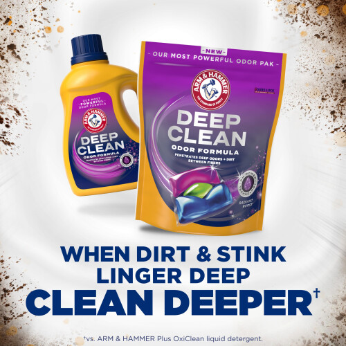 ARM & HAMMER Deep Clean Geurformule Wasmiddel Power Paks 21 ct. 2