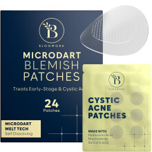 BLOOMORA Microdart Acne Patch Cystisk Acne Treatment Zit Patches til Cystisk Acne Overnight Treatment Bums Patches Microdart Technology - Salicyl