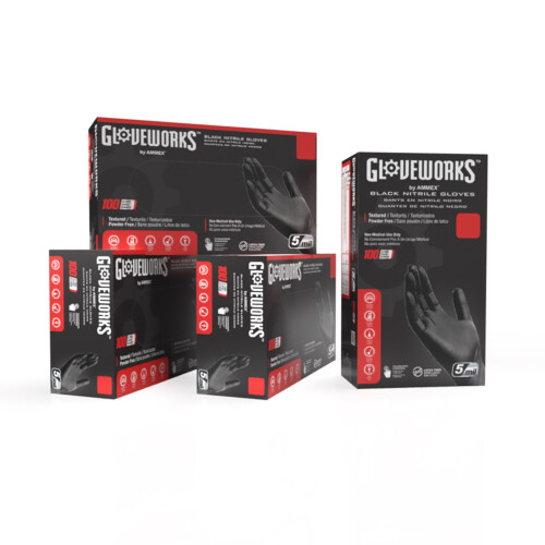 GLANTWORKS GLANTS INDUSTRIEUSES NITRILE DISSOYABLE NORT