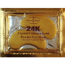 Hitece 10/20/30/50/60/80/100 pares atacado novo cristal 24k ouro em p gel colgeno mscara para os olhos mscaras folha remendo anti envelhecime