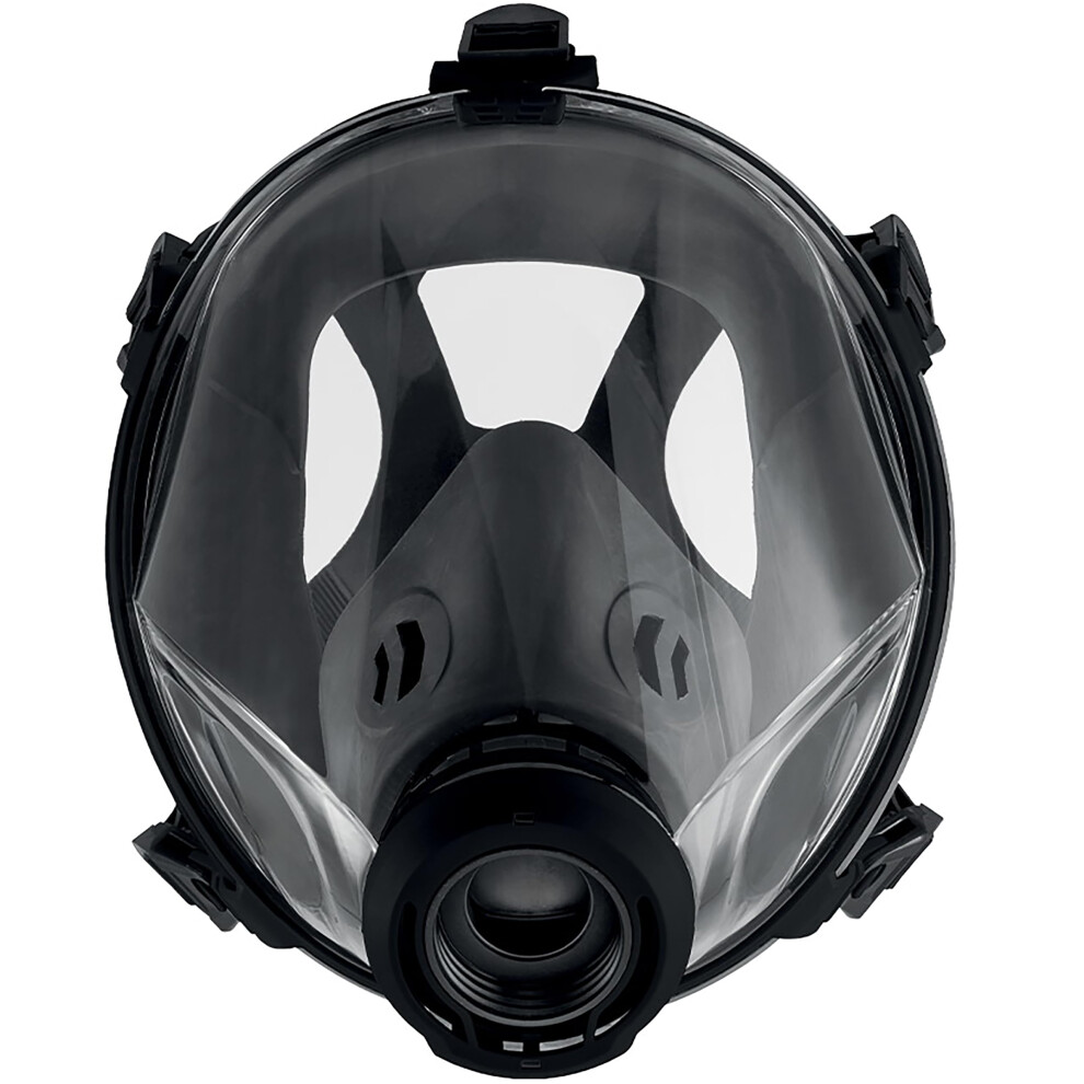 Mira Safety CM-I01 Vollgesichts-Gasmaske In Industriequalit T Mit 40-Mm-Nato-Filterkompatibilit T Und Fortschrittlichem Ventildesign (Schwarz)-image