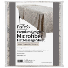 ForPro Premium Designer Lenzuolo in microfibra Island Tranquility Ultraleggero antimacchia e antirughe per lettini da massaggio 63"" L x 100"" L Na