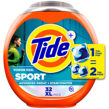 Tide Power Pods Pyykinpesuainepakkaukset Febreze Sportilla 32 Count Febreze Freshness ja Sport Odor Defense