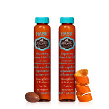 HASK ARGAN Repairing Hair Oil Flschchen zur Glanz- und Frizz-Kontrolle fr alle Haartypen, farbsicher, glutenfrei, sulfatfrei, parabenfrei  2er-Pac