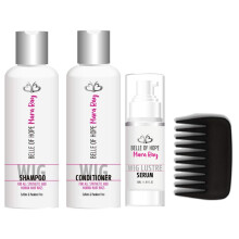 Mara Ray Kits luxuosos de cuidados com o cabelo para extenses de perucas de cabelo sinttico perucas com pente de dente largo (pacote de 4 peas