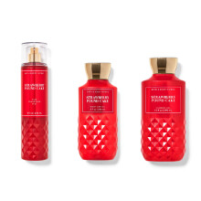 Bad and Body Works - Strawberry Pound Cake - Dagelijks trio - herfst 2020 - douchegel geur geur mist & body lotion