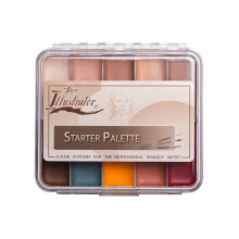 Skin illustrator Starter Palette 10 farver - Alkoholaktiveret Special FX Makeup