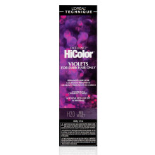L'Or?al Teknik HiColor Violet & Blacks Permanent hrfarve | Anti-brud Ceramid R Complex | Multi-lift uden messing | Til mrke baser | Langtidshol