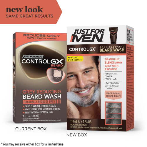 Just For Men Just For Men Control GX Grau Reduzierende Bartwäsche Shampoo, 4 Fl Oz - Packung 1