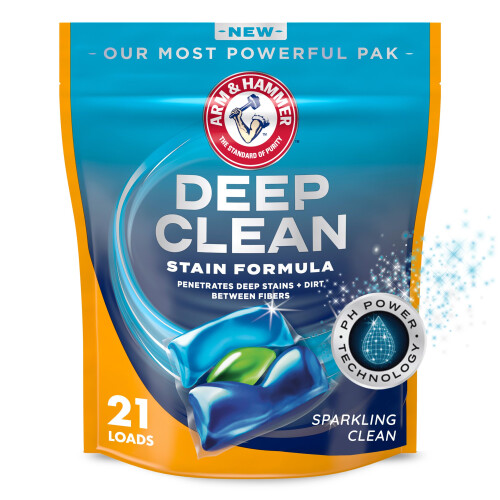 ARM & HAMMER Deep Clean Stain Formula Wasmiddel Power Paks 21 ct.