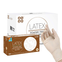 ASAP Latex Pulverfri Multi-Purpose Handsker Engangshandsker 4,0 mil Naturlig Latex (Medium - Case of 1000)