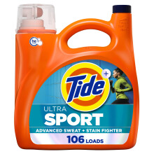 Tide Plus Febreze Sport Odor Defense HE Turbo Clean nestemäinen pyykinpesuaine 149 fl unssia 106 kuormaa (pakkaus voi vaihdella)
