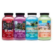 Baera de hidromasaje de baera y spa Bao de sal de aromaterapia CRISTAL SPAZAZZ Destinos de coleccin de destinos Aloha Paradise Big Apple City of