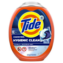 Tide Hygienic Clean Power PODS Pyykinpesuainepakkaukset Alkuperäinen Tuoksu 57 Count Poistaa näkyvän ja näkymätön lian