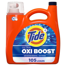 Tide Ultra Oxi Boost Nestemäinen pyykinpesuaine 148 fl oz 105 Loads Advanced tahranpoistoaine Nestemäinen pyykinpesuaine Extra Oxi Powerilla