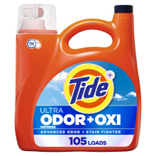 Tide Ultra Odor Defense Plus Oxi Nestemäinen pyykinpesuaine 148 fl oz 105 Loads Advanced Odor and Stain Fighting Pesuaine Nestemäinen