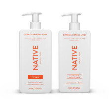 Shampoo e Balsamo Native con Ingredienti Naturali | Tutti i Tipi di Capelli, Colorati e Trattati