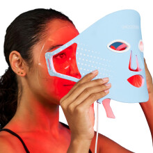 SMOOTHSKIN Duolux Red Light Therapy LED Face Mask with 15 Hydrogel Masks; Reduces Wrinkles & Lines; Boosts collagen; Firms & Brightens