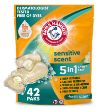 Arm & Hammer Sensitive Fresh Scent 5-IN-1 Power Paks 42 pocet