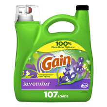 Gain + Aroma Boost Tekut prac prostredek Levandulov vune 107 dvek 154 fl oz HE Kompatibiln