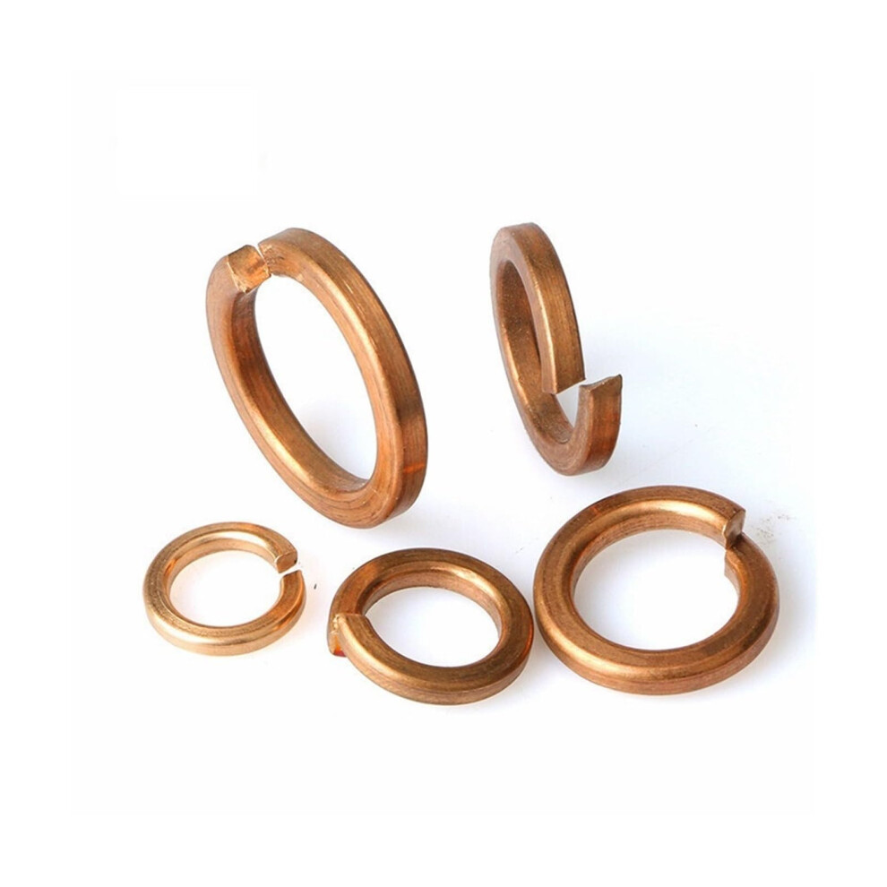 2-30PCS Brass Spring Lock Washer M3 M4 M5 M6 M8 M10 M12 M14 M16 M18 Copper Washer(M14-5 Pcs)-image-OPC-PHXTXCD-NEW
