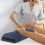 Almofada de travesseiro de mesa de massagem meia redonda Saloniture Jumbo - 26 x 9 x 4,5 polegadas - Azul 4