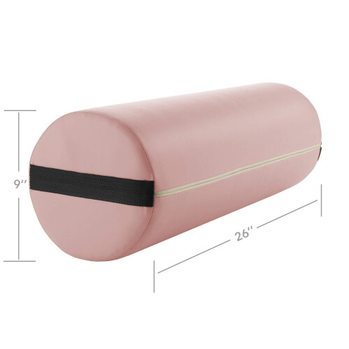 Almofada de travesseiro para mesa de massagem redonda Jumbo Saloniture - 26 x 9 polegadas - rosa 2