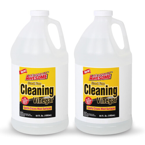 LA's Totally Awesome Streak Free Cleaning Vinegar  64 oz (2 Pack)