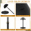 Tatuo 8 Pcs Support de Perruque, Stand de Tête Ajustable 9.8"-18.9" pour Perruques, Support de Voyage 4