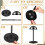 Tatuo 8 Pcs Support de Perruque, Stand de Tête Ajustable 9.8"-18.9" pour Perruques, Support de Voyage 3