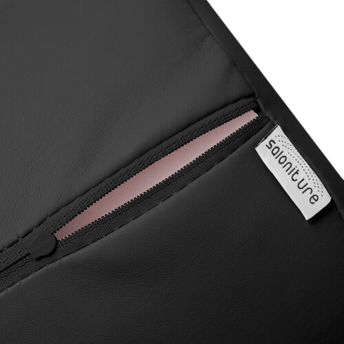 Almofada de travesseiro redonda Jumbo Saloniture para mesa de massagem - 26 x 9 polegadas - preta 1