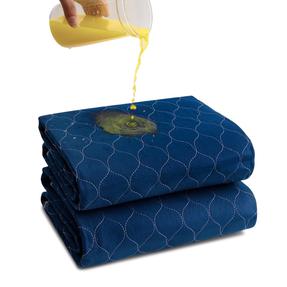 Alsunny Incontinence Bed Pads 34X36 Inch (2Pack) Hide Stains Pads For Beds For Incontinence Adults Waterproof Bed Pads Washable Waterproof Mattre