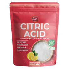 Sac l'acide citrique pic de 5 lb | Grade alimentaire 100% pur et non-OGM | Poudre d'acide citrique polyvalent pour nettoyer les bombes de bai