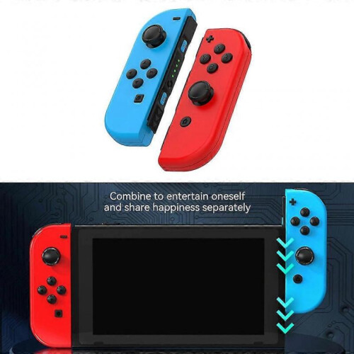 (Blue Green)1pair Left/right Wireless Gamepad Gyro Console For Ns Joy Con Sensor Joypad 1