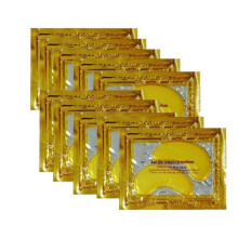 Hitece 10/20/30/50/60/80/100 pares atacado novo cristal 24k ouro em p gel colgeno mscara para os olhos mscaras folha remendo anti envelhecime