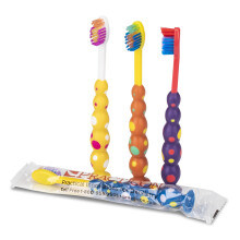 Cepillo de dientes con ventosa para niños, 144 cepillos envueltos individualmente