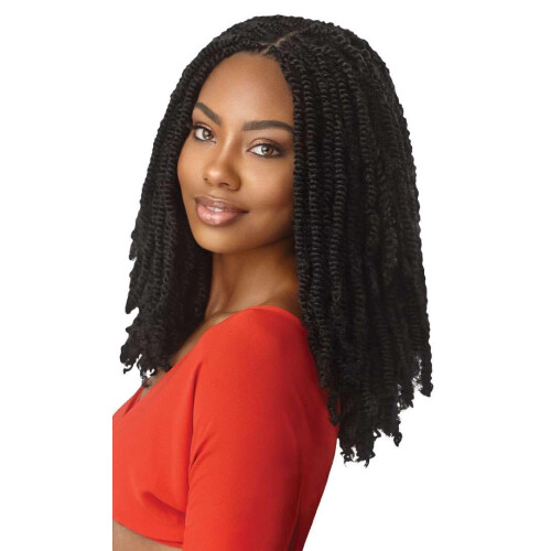 Outre X-Pression - Twisted Up - Springy Afro Twist 16" 3X (2 Pack, JET BLACK 1) 2