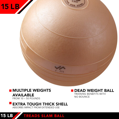 JFIT Slam Ball Champagner 15 LB 2