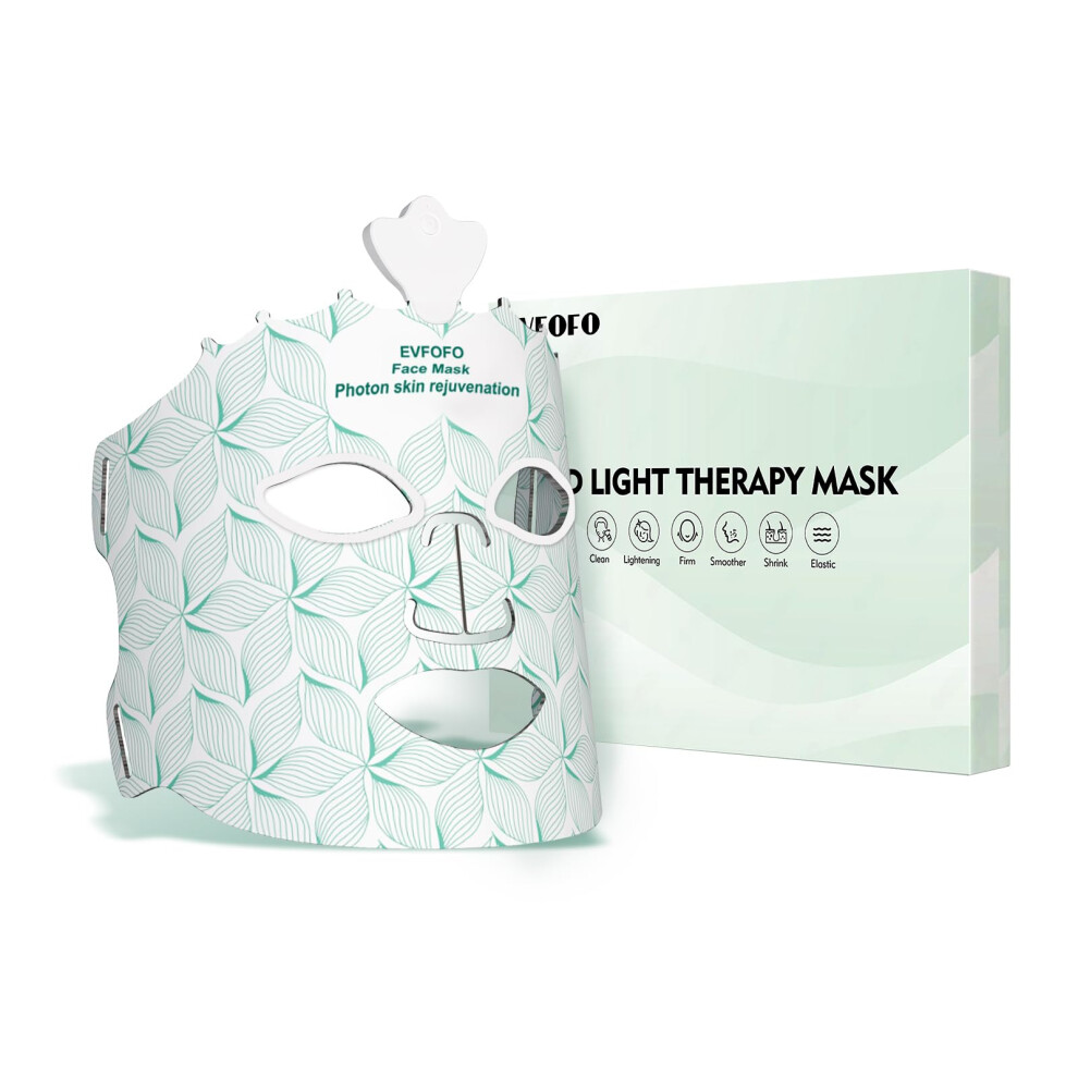 Red Light Therapy Mask for Face 7 Colors LED Face Mask Light Therapy At Home Led Face Mask Light Therapy Green