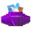 Kit de banheiro pessoal para viagem - pacote com 10 (roxo) 1