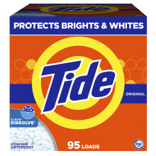 Tide Powder pyykinpesuaine Alkuperäinen tuoksu 95 Loads 108 oz