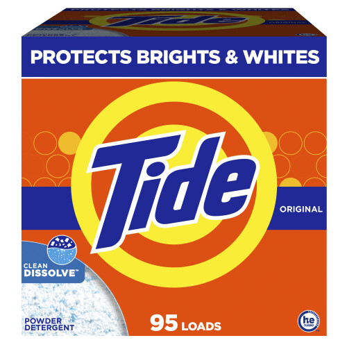 Tide Powder Laundry Detergent  Original Scent  95 Loads  108 oz