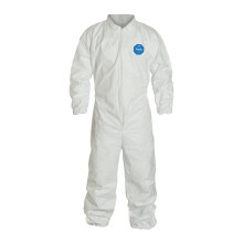 DuPont Tyvek 400 TY125S Offerte di protezione usa e getta con polsini elastici-larga bianca (confezione di 25)