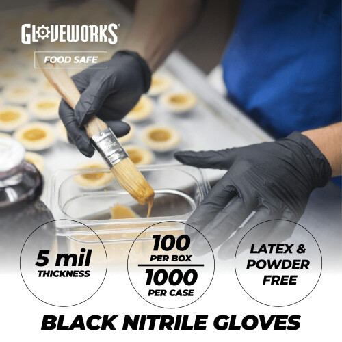 GLANTWORKS GLANTS INDUSTRIEUSES NITRILE DISSOYABLE NORT 1