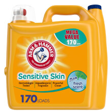 ARM & HAMMER Sensitive Skin pyykinpesuaine hypoallergeenisella tuoksulla, raikkaalla tuoksulla Nestemδinen pyykinpesuaine 229,5 Fl Oz pullo