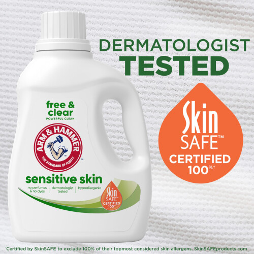ARM & HAMMER Detergente Líquido para Ropa Piel Sensible Sin Colorantes 2