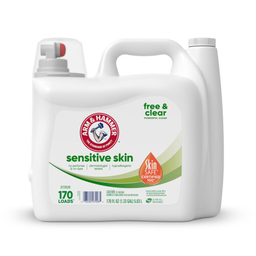 ARM & HAMMER Detergente Líquido para Ropa Piel Sensible Sin Colorantes