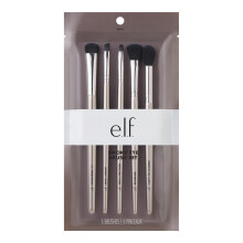 e.l.f. Set di Pennelli per Occhi Smoky, Sintetici, 5 Pezzi (82021)