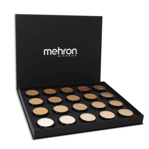 Tavolozza di basi di base per la crema e body makeup 20 makeup makeup mehron.